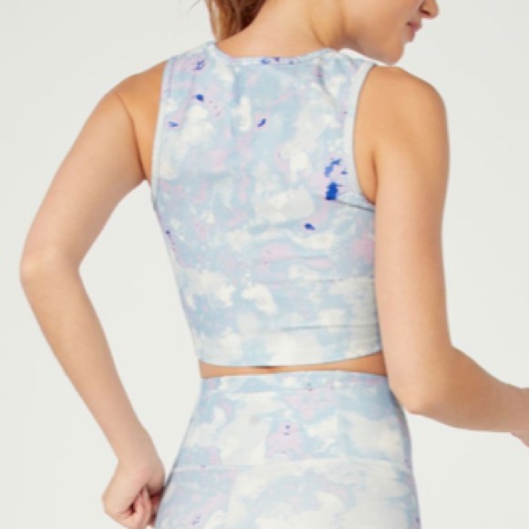 WILDFOX NWT Watercolor Spill Tie Dye Tank Crop Top - Picture 4 of 9